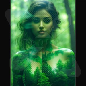 Woman & Green Forest 1 DE
